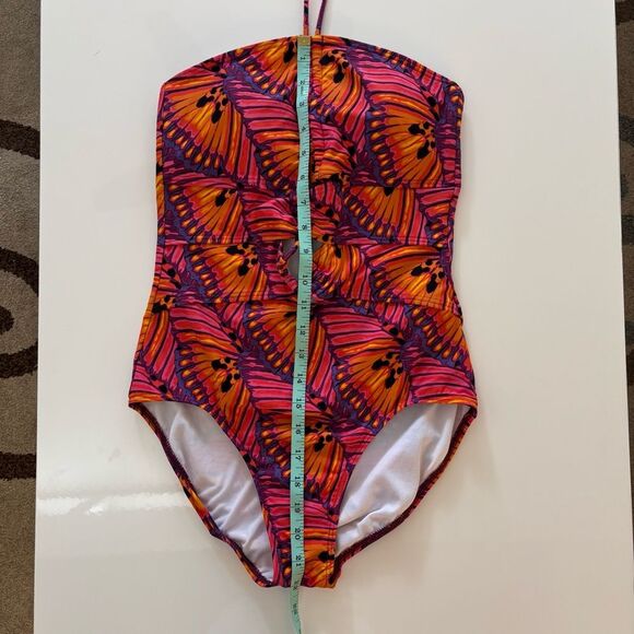 Jantzen Pink and Orange One Piece Swim - Picture 4 of 7